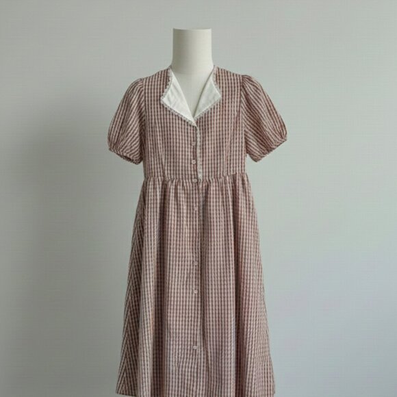 NEW Jane + Delancey Lace Flower Collar Vintage Style Midi Dress - Picture 1 of 6